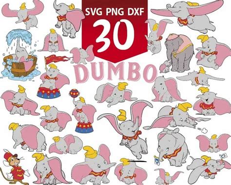 Clipart Dumbo Svg Bundle Upp247 Upplop Graphics Resources