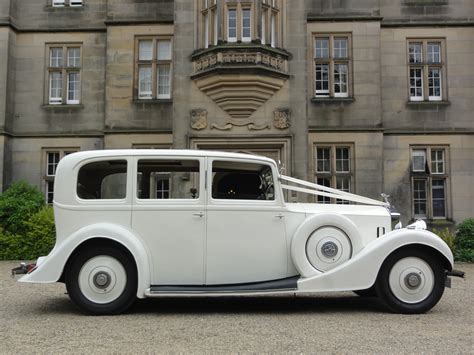 Vintage Ivory Rolls Royce Wedding Car Sunderland Vintage Wedding Car