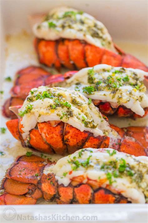 Lobster Tails Recipe With Garlic Lemon Butter NatashasKitchen