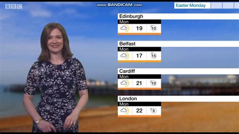 Alina Jenkins Bbc Weather April 19th 2019 High Quality Youtube