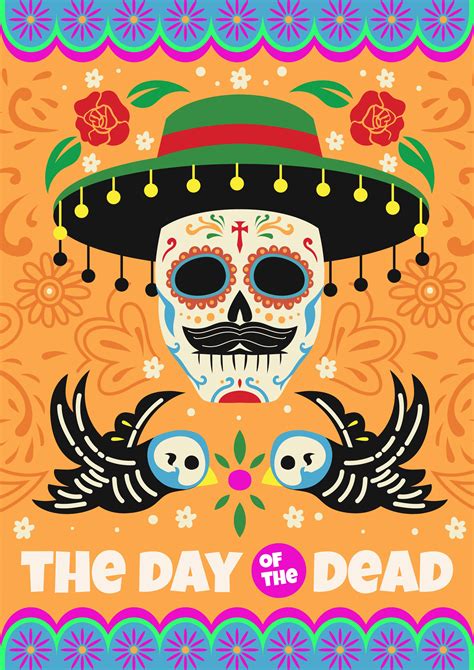 Day Of The Dead Vector Illustration 241156 Vector Art At Vecteezy