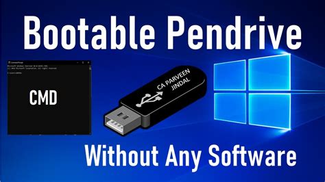 How To Make A Bootable Pendrive Without Any Software Youtube