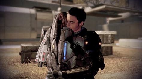 Kaidan Alenko Hugs Shepard Mass Effect 2 By Loraine95 On Deviantart