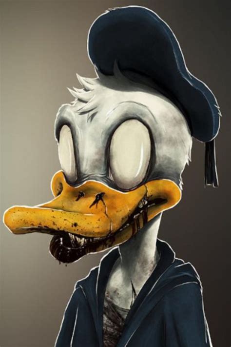 Donald Duck Zombie Zombie Cartoon Cartoon Caracters Creepy Disney