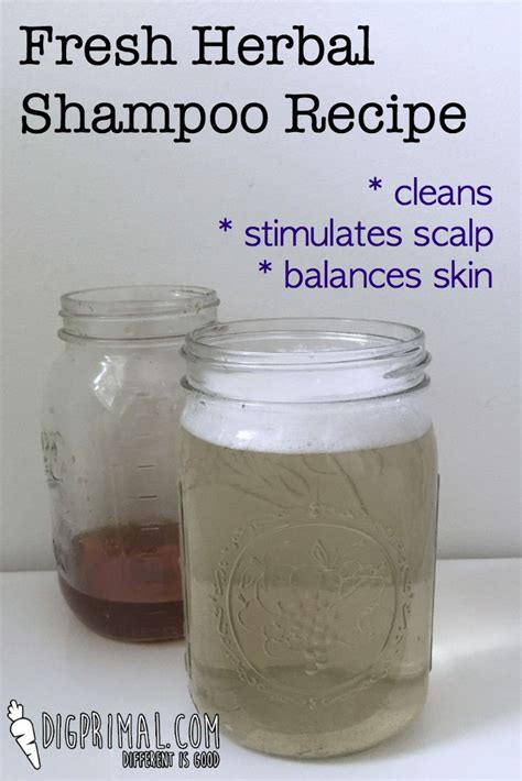 Fresh Herbal Shampoo Recipe Herbal Shampoos Shampoo Recipe Herbalism