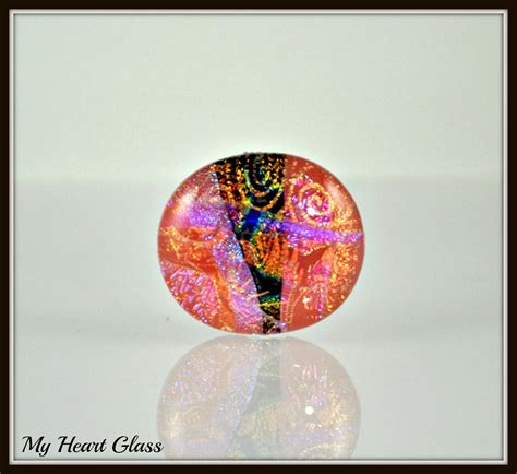 Fused Dichroic Glass Cabochon