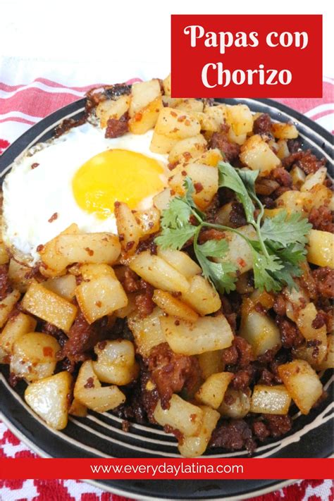 Papas Con Chorizo Potatoes With Mexican Sausage Everyday Latina