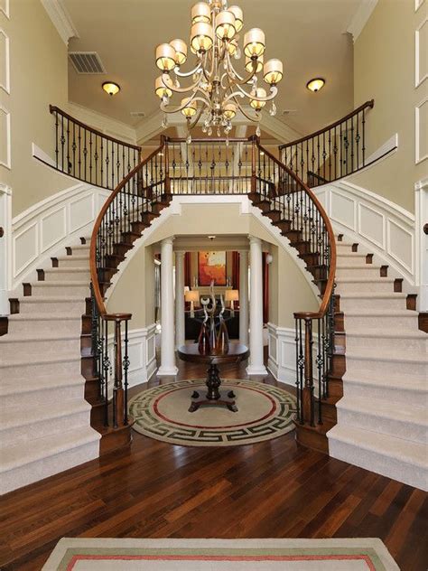 19 Excellent Ideas For Decorating Entrance Staircase With Luxury Touch