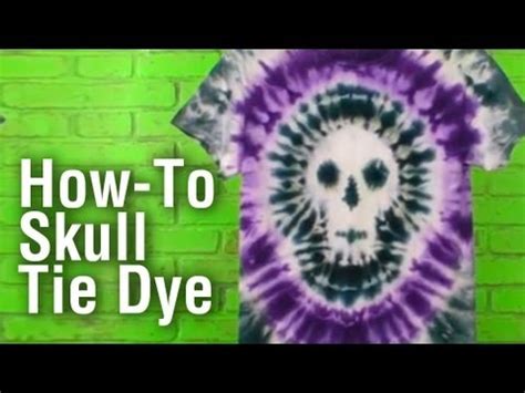 If you tried tie dye at school, this is probably the method you used. How-To Make a Tie Dye Skull Shirt - YouTube