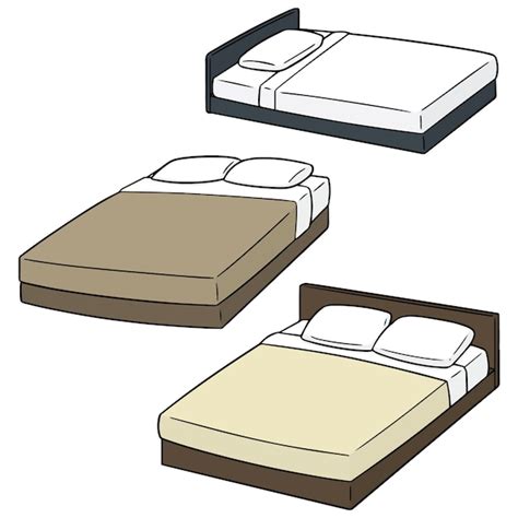 Set Of Beds Vector Premium Download