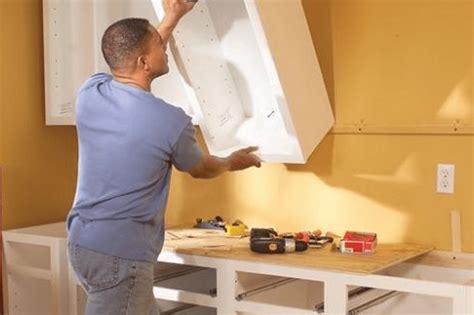 Learn how to hang kitchen wall cabinets and install island cabinets with these pro tips. Kitchen cabinet installers in NYC | Cabinet installing ...