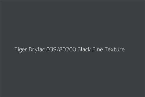 Tiger Drylac 039 80200 Black Fine Texture Color HEX Code