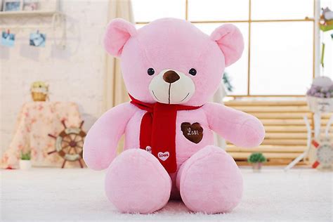 Soft Giant Teddy Bear Stuffed Animal Plush Toy With Scarf 120cm 140cm