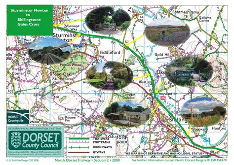 Map Of Shillingstone Trailway North Dorset Trailway