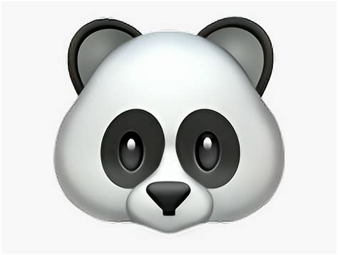 Giant Panda Emojipedia Sticker Iphone Emoji Panda Png Transparent
