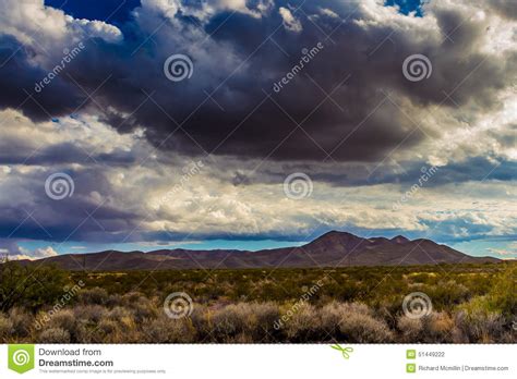 West Texas Landscape Of Desert Area With Hills Stock Photo Image Of
