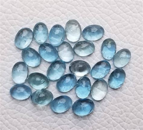 Natural Aquamarine Cabochon For Jewelry Setting Loose Etsy