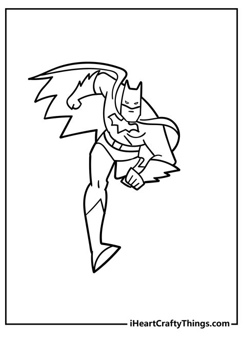 Printable Batman Coloring Page (Updated 2023) - Coloring Nation