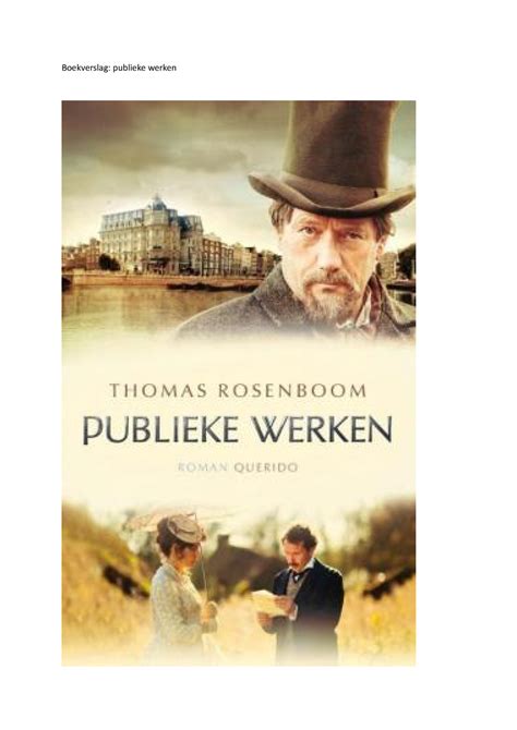 Boekverslag Publieke Werken Rosenboom Publieke Werken Amsterdam