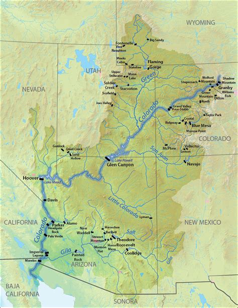 List Of Dams In The Colorado River System Wikiwand