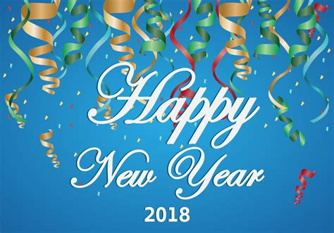 Background Of Happy New Year 2018 158480 Vector Art At Vecteezy
