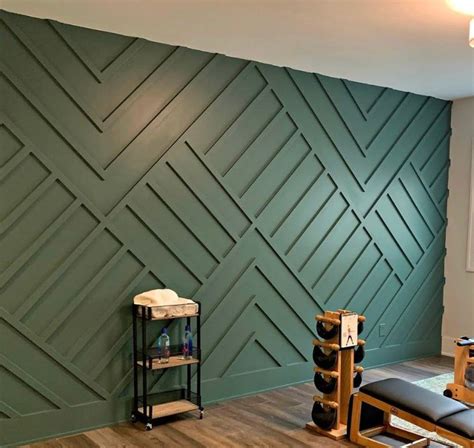 Diy Custom Design Wood Accent Wall Plans Measurements And Etsy