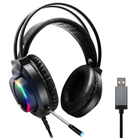 Usb Stereo Gaming Headset With 71 Surround Sound For Pc Noise