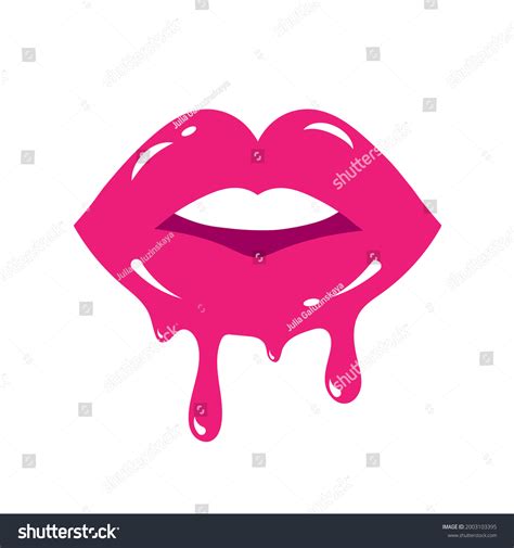 melting glossy colored sexy parted lips stock vector royalty free 2003103395 shutterstock