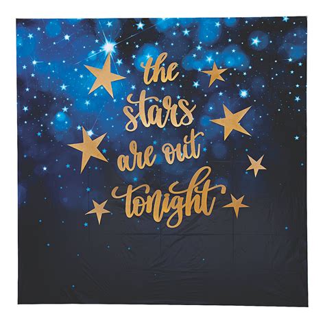 Starry Night Backdrop Banner Decorating Kit Starry Night Prom Starry