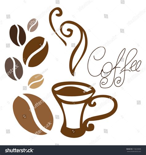 Vector Illustration A Coffee Stock Vector 118220098 Shutterstock