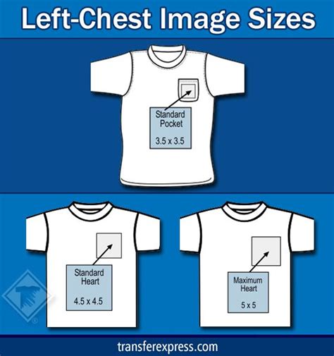 Transfer Design Sizes And Placement Tips Pocket Tee Designs Shirt