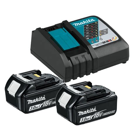 Makita 18v Lxt 3ah Battery And Charger Kit Inc 2x 30ah Batts And Dc18rc