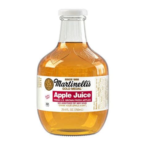 Martinellis Gold Medal Apple Juice 10 Fl Oz Bottle Harvestrolley