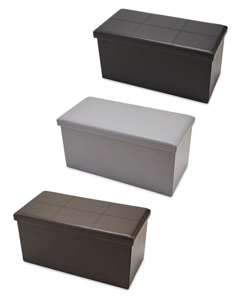 Faux Leather Storage Ottoman Aldi Uk