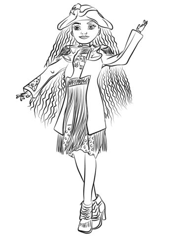 Must contain at least 4 different symbols; 15 Free Printable Disney Descendants 3 Coloring Pages in ...