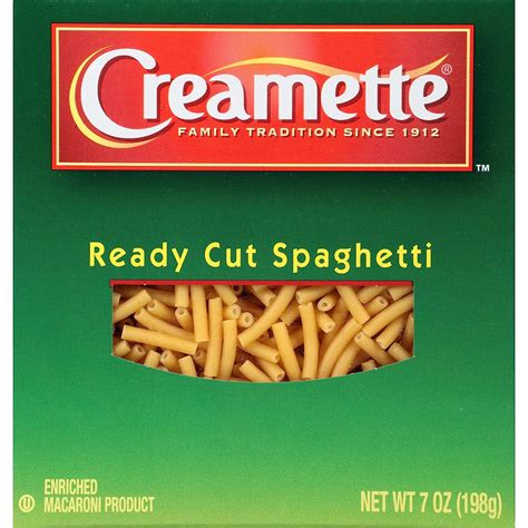Creamette Ready Cut Spaghetti 7 Ounce 4 Count Grocery