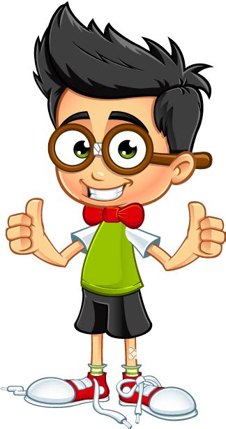 Download Nerdy Boy Clipart 7th Grade Geek Boy Cartoon Full Size Png