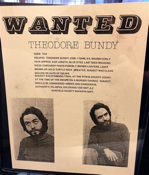 Sold Price Original Ted Bundy Wanted Poster December Pm Est