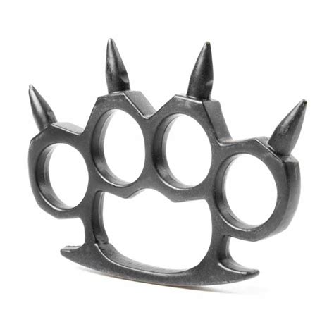 Black Spiked Knuckles Dark Claw Knuckle Duster Steel Spike Fist