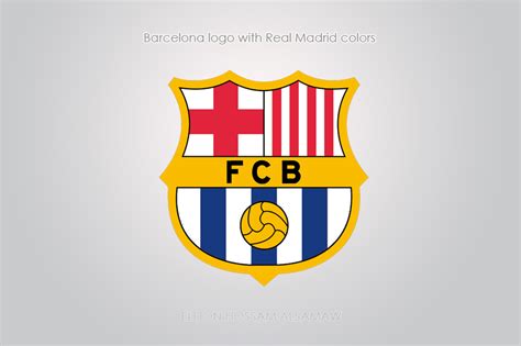 You can download in.ai,.eps,.cdr,.svg,.png formats. Barcelona logo with Real Madrid colors by EldonHossam on ...