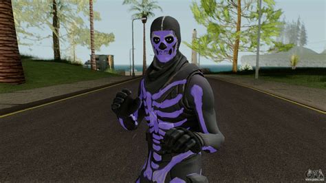 Purple Skull Trooper Style Fortnite Para Gta San Andreas