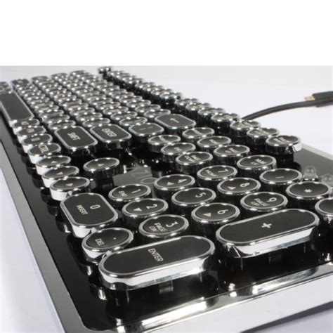 Azio Mk Retro Usb Typewriter Inspired Mechanical Keyboard Computers