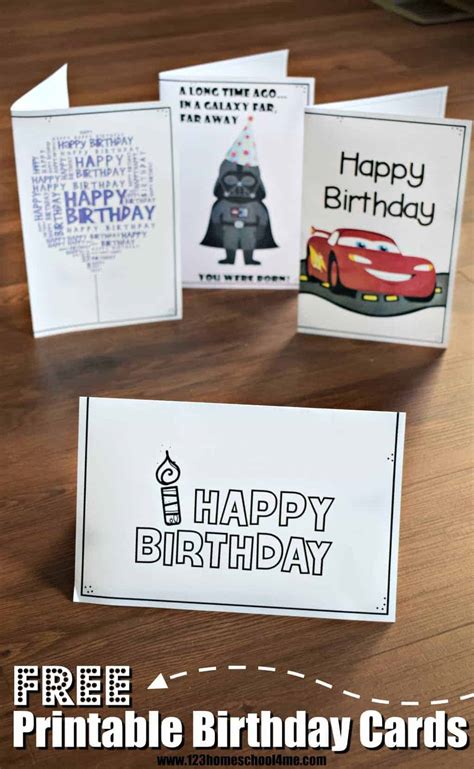 Celebrate each year of someone's life with a customized diy card. FREE Printable Birthday Cards