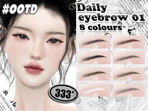 The Sims Resource 333 Daily Eyebrow 01
