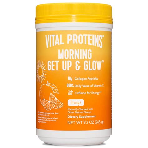 Vital Proteins Morning Get Up And Glow Orange Collagen Powder 93 Oz Pick Up In Store Today
