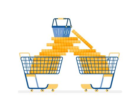 Overspending on shopping concept 2448601 Vector Art at Vecteezy
