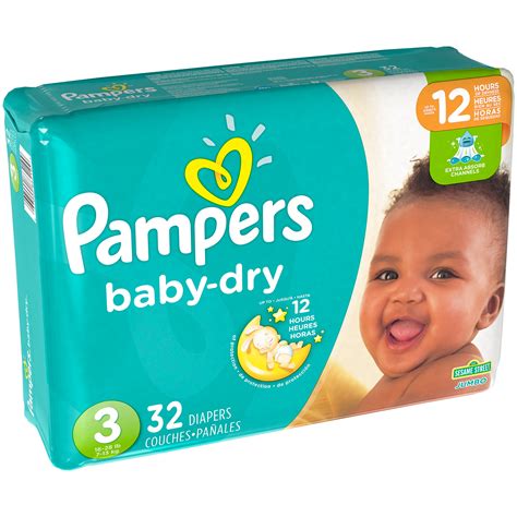 Pampers Baby Dry Size 3 16 28lb Jumbo Pack 32ct Pkg Garden Grocer