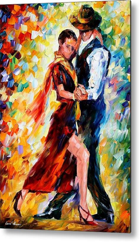 Romantic Tango Palette Knife Oil Painting On Canvas By Leonid Afremov