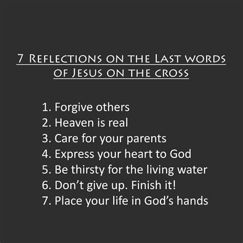 7 Reflections On The Last Words Of Jesus On The Cross Words Of Jesus Jesus On The Cross