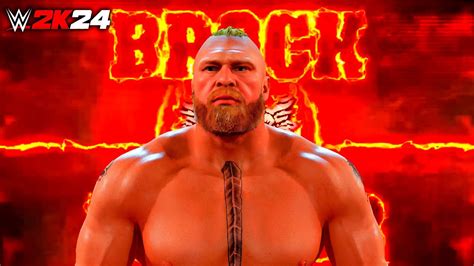 Wwe 2k24 Brock Lesnar Entrance Concept Youtube